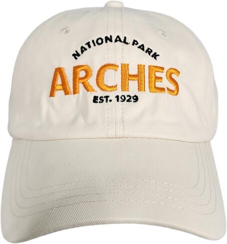 National Parks Collection - Medium Profile Dad Hat, Curved Brim Cotton Baseball Cap Men & Women, Work, Golf, Gym, Hike, Surf in Kuwait