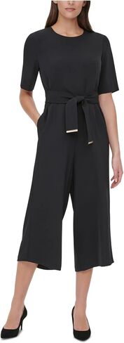 Tommy Hilfiger Womens Twill Cropped Jumpsuit in Saudi Arabia