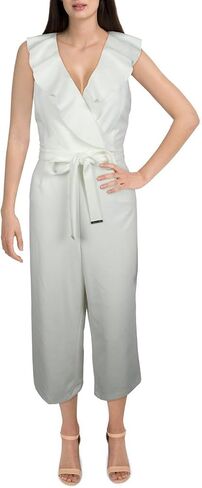 Tommy Hilfiger Womens Sleeveless Cropped Jumpsuit Scuba Crepe in Saudi Arabia