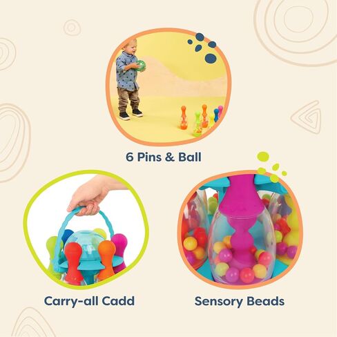 B. toys- B. play- Let's Go Bowling!- Sports and Outdoor Fun Playset- Indoor & Outdoor Game – Play Set for Toddlers, Kids – 2 Years + in Saudi Arabia