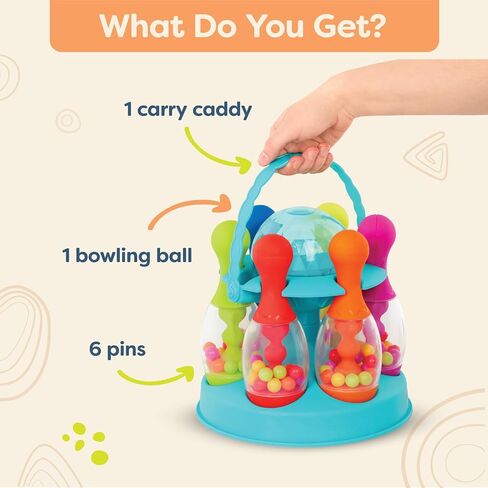 B. toys- B. play- Let's Go Bowling!- Sports and Outdoor Fun Playset- Indoor & Outdoor Game – Play Set for Toddlers, Kids – 2 Years + in Saudi Arabia