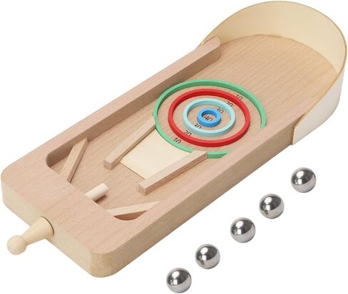 لعبة الكرة والدبابيس الخشبية الصغيرة من MENES على سطح الطاولة آلة الكرة والدبابيس الصغيرة للرماية فئة المكتب لتخفيف الضغط لعبة صغيرة مناسبة للترفيه العائلي والترفيه لعبة صغيرة in Kuwait