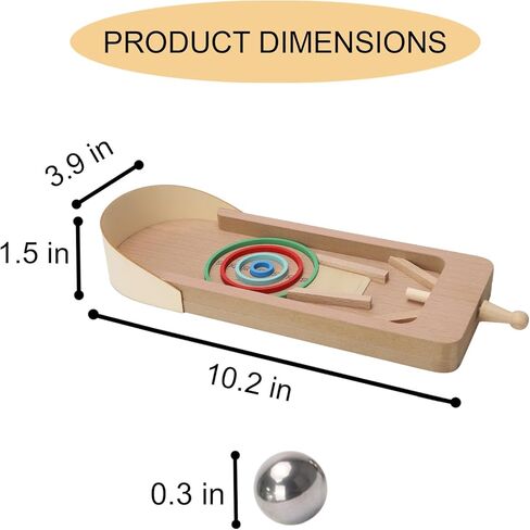 لعبة الكرة والدبابيس الخشبية الصغيرة من MENES على سطح الطاولة آلة الكرة والدبابيس الصغيرة للرماية فئة المكتب لتخفيف الضغط لعبة صغيرة مناسبة للترفيه العائلي والترفيه لعبة صغيرة in Kuwait