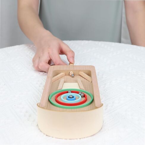 لعبة الكرة والدبابيس الخشبية الصغيرة من MENES على سطح الطاولة آلة الكرة والدبابيس الصغيرة للرماية فئة المكتب لتخفيف الضغط لعبة صغيرة مناسبة للترفيه العائلي والترفيه لعبة صغيرة in Kuwait