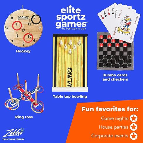 Elite Sportz Equipment Curling Game - Tabletop Games for Adults, Kids & Families - 4 Ft x 1 Ft Mat for Indoor Fun w/Bonus Travel Bag - Ages 6 & Up in Kuwait