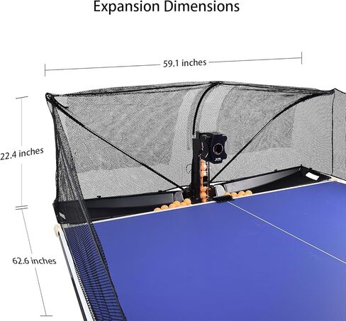 آلة تنس طاولة آليا واي مارك روبوت ناقل تلقائيا روبوت مع شبكة إمساك الكرة in Kuwait