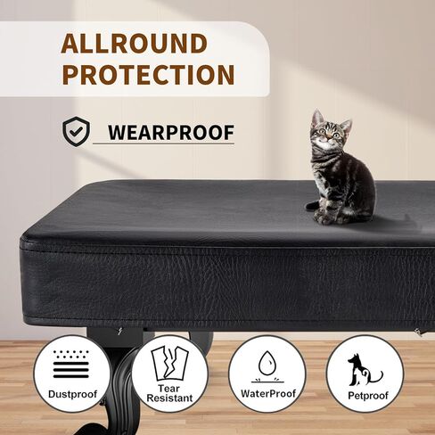 غطاء طاولة البلياردو من الجلد عالي التحمل من Kohree بطول 9 أقدام، حماية ضد الماء والأشعة فوق البنفسجية (بني)، مقاس 9 أقدام، ملحقات طاولة البلياردو in Kuwait