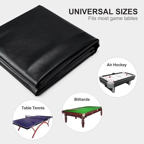 غطاء طاولة البلياردو من الجلد عالي التحمل من Kohree بطول 9 أقدام، حماية ضد الماء والأشعة فوق البنفسجية (بني)، مقاس 9 أقدام، ملحقات طاولة البلياردو in Kuwait