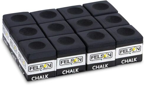 Felson Pool Chalk Cubes | Pool Table Accessories for Table Billiards | Pool Cue Chalk & Storage Box in Kuwait