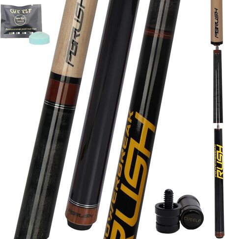CUEELF Heavy Hitter Jump Break Pool Cue 20oz 21oz 22oz 23oz 3-Piece Pool Stick Extra Hard Bakelite Tip for Explosive Breaks and Effortless Jumps in Kuwait