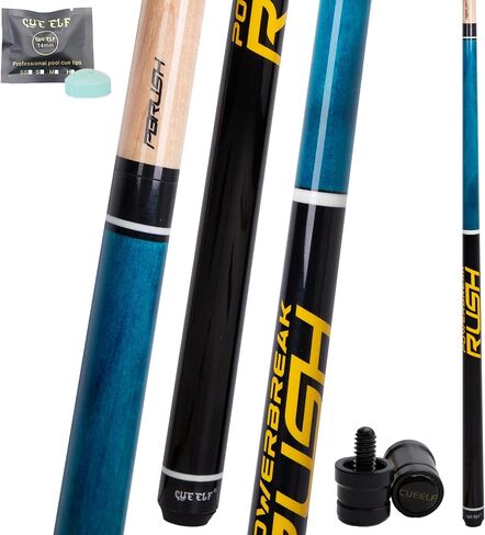 CUEELF Heavy Hitter Jump Break Pool Cue 20oz 21oz 22oz 23oz 3-Piece Pool Stick Extra Hard Bakelite Tip for Explosive Breaks and Effortless Jumps in Kuwait