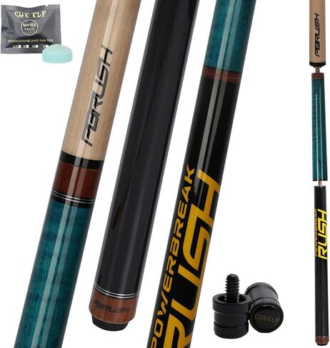 CUEELF Heavy Hitter Jump Break Pool Cue 20oz 21oz 22oz 23oz 3-Piece Pool Stick Extra Hard Bakelite Tip for Explosive Breaks and Effortless Jumps in Kuwait