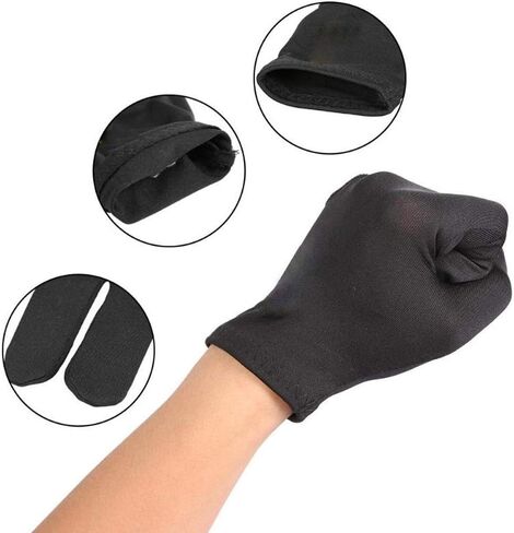 قفازات البلياردو 2 قطعة للجنسين رجل امرأة لمط 3 أصابع السنوكر قفاز لإكسسوارات البلياردو in Kuwait