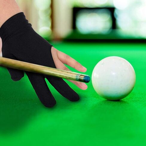 قفازات البلياردو 2 قطعة للجنسين رجل امرأة لمط 3 أصابع السنوكر قفاز لإكسسوارات البلياردو in Kuwait