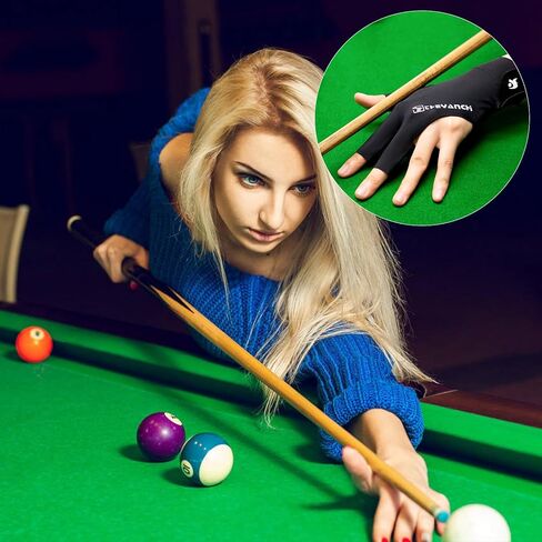 قفاز بلياردو من زانغبينبه، مقاس مريح لمقاسات صغيرة الى XL، قفازات رياضية بمقاسات شائعة للرجال والنساء، مثالي لعشاق السنوكر. in Kuwait