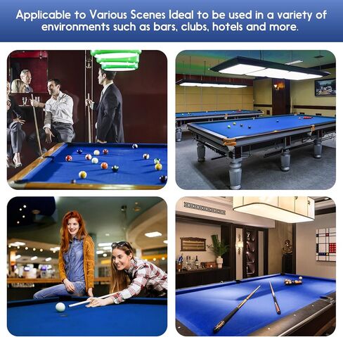 قماش هوسميلي بلياردو، مفرش طاولة بلياردو بطول 8.5 قدم، قماش لباد طاولة البلياردو، واقي بلياردو مخلوط من النايلون واللباد مع 6 شرائط قماش، قدرة تمدد قماش فائقة لطاولة بلياردو بطول 8 أقدام in Kuwait