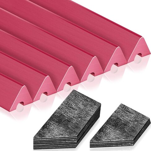 ليليفول 6 قطع من مصدات طاولة البلياردو و12 قطعة من اغطية وسائد طاولة البلياردو/البلياردو، مجموعة مصدات مطاطية بديلة K66 لملحقات طاولة البلياردو بطول 8 اقدام in Kuwait