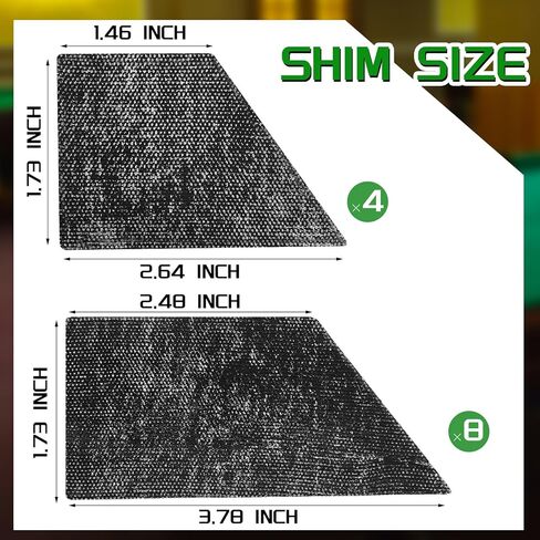 ليليفول 6 قطع من مصدات طاولة البلياردو و12 قطعة من اغطية وسائد طاولة البلياردو/البلياردو، مجموعة مصدات مطاطية بديلة K66 لملحقات طاولة البلياردو بطول 8 اقدام in Kuwait
