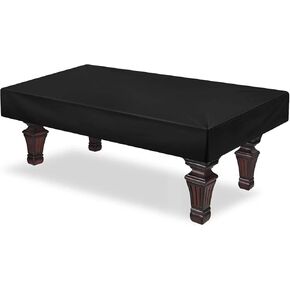 Pool Table Cover 7 Feet, Light Weight Farbric Billiard Table Covers, Waterproof & Dustproof Air Hockey Table Cover, Black (7FT)