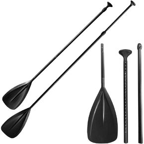 LBW Paddle Board Paddle, Adjustable 3-Pieces SUP Paddle, Aluminium Alloy Floating Replacement Paddle for Paddle Board, Stand Up Paddle with Storage Bag, Telescopic Portable Paddle Oars