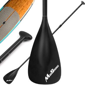 MoiShow SUP Paddle - Adjustable 3 Pieces Stand Up Paddle Board Paddle with Unique Lock Design Floating Alloy Shaft Paddleboard Paddle in Kuwait
