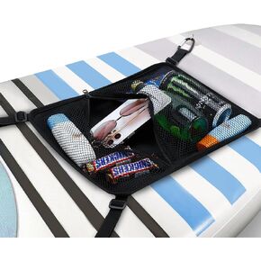 حقيبة شبكية على شكل لوح التجديف من WITSTEP، حقيبة تخزين شبكية SUP مرنة مع 4 أشرطة مرفقة قوية وأكواب شفط، حقيبة إكسسوارات مثالية لألواح التجديف للوقوف على لوح التجديف، لوح ركوب الأمواج، قوارب الكاياك in Kuwait