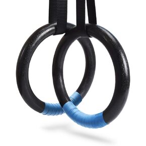 PACEARTH Gymnastic Rings 1100lbs Capacity with 14.76ft Adjustable Buckle Straps Pull Up Exercise Rings Non-Slip Rings for Home Gym Full Body Workout