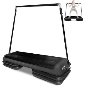 Yes4All Aerobic Exercise Workout Step Platform Health Club Size with 4 Adjustable Risers Included and Extra Risers Options in Saudi Arabia
