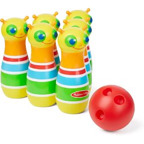 Melissa & Doug Sunny Patch Happy Giddy Bowling Set With 6 Pins, Bowling Ball, and Storage Bag in Saudi Arabia