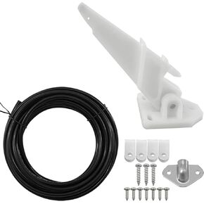 ايسور مارين مجموعة مقياس سرعة القارب، عداد سرعة عالمي للانبوب الطيار 80 ميل في الساعة، ملحقات ادوات صغيرة محمولة من بلاستيك PVC، انابيب من بلاستيك PVC بطول 20 قدم in Kuwait