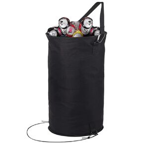 JZLiner قارب حاوية القمامة كبيرة قابلة للطي كيس النفايات كاياك اكسسوارات للقوارب أسود مانعة للتسرب للتخييم الصيد in Kuwait