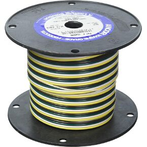 Ancor 154510 Marine Grade Electrical Flat Tinned Ribbon Boat 4-Cable Wiring (16-Gauge, 100-Feet) , yellow in Saudi Arabia