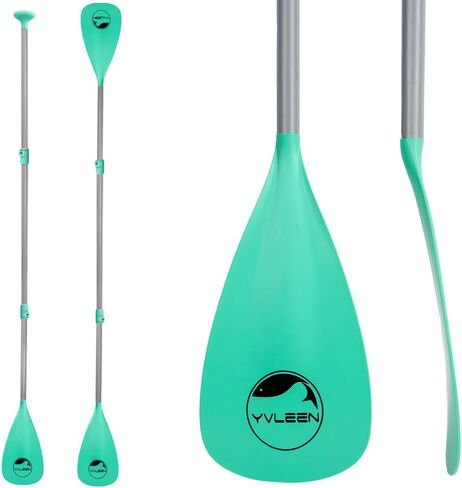 YVLEEN SUP Paddle Board Paddle，Stand up Paddleboard Paddles Adjustable Aluminum 4-Piece Floating Kayak Paddle，Convertible Paddle in Kuwait