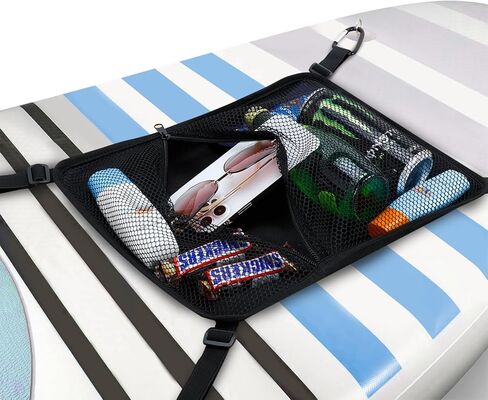 حقيبة شبكية على شكل لوح التجديف من WITSTEP، حقيبة تخزين شبكية SUP مرنة مع 4 أشرطة مرفقة قوية وأكواب شفط، حقيبة إكسسوارات مثالية لألواح التجديف للوقوف على لوح التجديف، لوح ركوب الأمواج، قوارب الكاياك in Kuwait