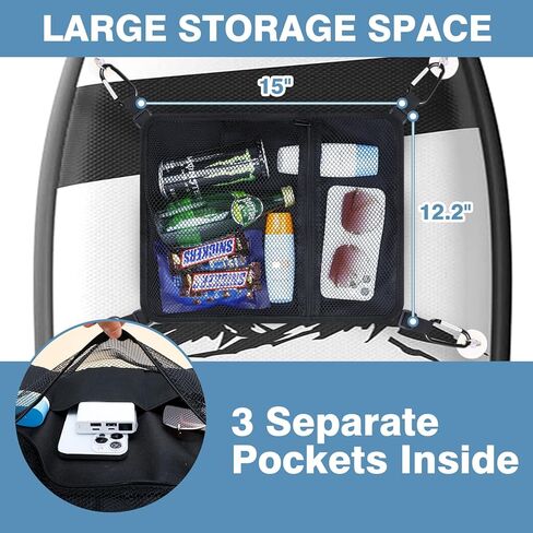 حقيبة شبكية على شكل لوح التجديف من WITSTEP، حقيبة تخزين شبكية SUP مرنة مع 4 أشرطة مرفقة قوية وأكواب شفط، حقيبة إكسسوارات مثالية لألواح التجديف للوقوف على لوح التجديف، لوح ركوب الأمواج، قوارب الكاياك in Kuwait