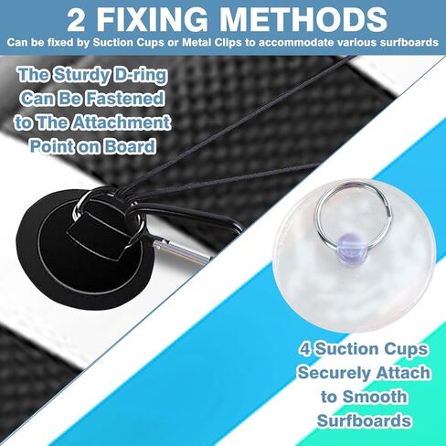 حقيبة شبكية على شكل لوح التجديف من WITSTEP، حقيبة تخزين شبكية SUP مرنة مع 4 أشرطة مرفقة قوية وأكواب شفط، حقيبة إكسسوارات مثالية لألواح التجديف للوقوف على لوح التجديف، لوح ركوب الأمواج، قوارب الكاياك in Kuwait