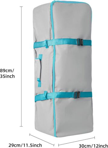 شنطة ظهر قابلة للنفخ للسفر من اي اس يو بي، شنطة ظهر لحمل الواح التجديف، ملحقات لوح التجديف، سعة كبيرة 108 لتر in Kuwait