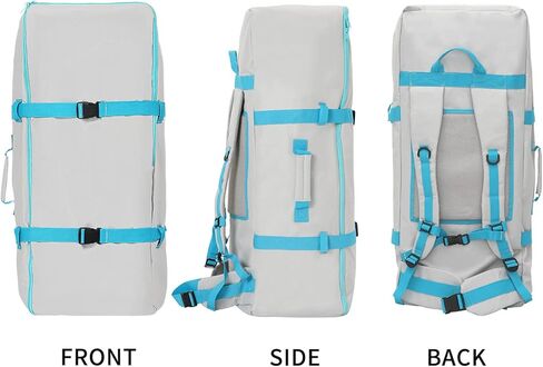 شنطة ظهر قابلة للنفخ للسفر من اي اس يو بي، شنطة ظهر لحمل الواح التجديف، ملحقات لوح التجديف، سعة كبيرة 108 لتر in Kuwait