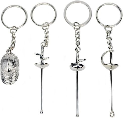ThreeWOT Fencing Keychain,Souvenir for Fencing Sport Fans,Gifts for Fencer in Kuwait