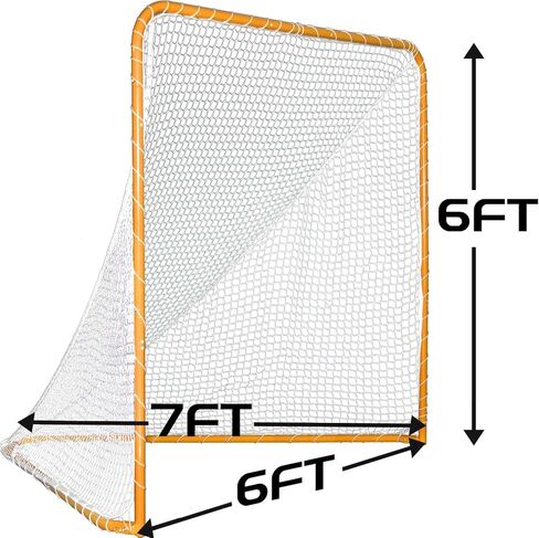 Portable Mini 6x6 Lacrosse Practice Training Goal Nets for Backyard Portable Mini 6x6 Lacrosse Practice Scoop Nets for Kids Men Womens Metal Portable Lacrosse Goal Net 6x6 FT with Bag in Kuwait