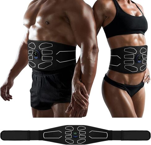 MarCoolTrip MZ ABS Stimulator, Ab Machine, Abdominal Toning Belt Muscle Toner Fitness Training Gear Ab Trainer Equipment for Home MZ-4 in Kuwait