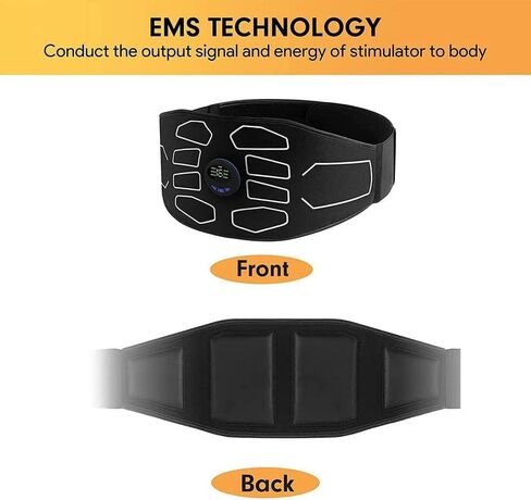 MarCoolTrip MZ ABS Stimulator, Ab Machine, Abdominal Toning Belt Muscle Toner Fitness Training Gear Ab Trainer Equipment for Home MZ-4 in Kuwait