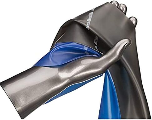 مجموعة أحزمة مقاومة THERABAND، شريط مطاطي احترافي للتمرين العلوي والسفلي للجسم، تدريب القوة بدون أوزان، العلاج الطبيعي، والبيلاتيس، أزرق وأسود وفضي، متقدم in Kuwait