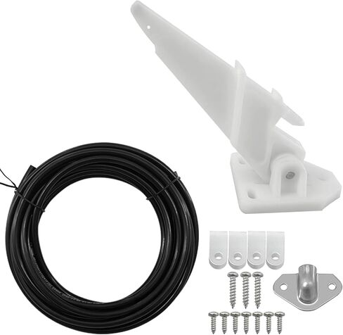 ايسور مارين مجموعة مقياس سرعة القارب، عداد سرعة عالمي للانبوب الطيار 80 ميل في الساعة، ملحقات ادوات صغيرة محمولة من بلاستيك PVC، انابيب من بلاستيك PVC بطول 20 قدم in Kuwait