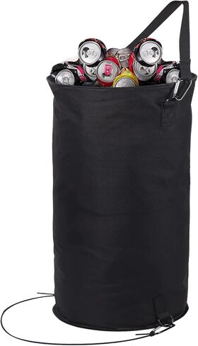 JZLiner قارب حاوية القمامة كبيرة قابلة للطي كيس النفايات كاياك اكسسوارات للقوارب أسود مانعة للتسرب للتخييم الصيد in Kuwait