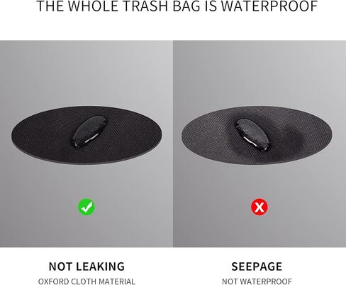 JZLiner قارب حاوية القمامة كبيرة قابلة للطي كيس النفايات كاياك اكسسوارات للقوارب أسود مانعة للتسرب للتخييم الصيد in Kuwait