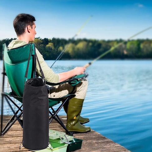 JZLiner قارب حاوية القمامة كبيرة قابلة للطي كيس النفايات كاياك اكسسوارات للقوارب أسود مانعة للتسرب للتخييم الصيد in Kuwait