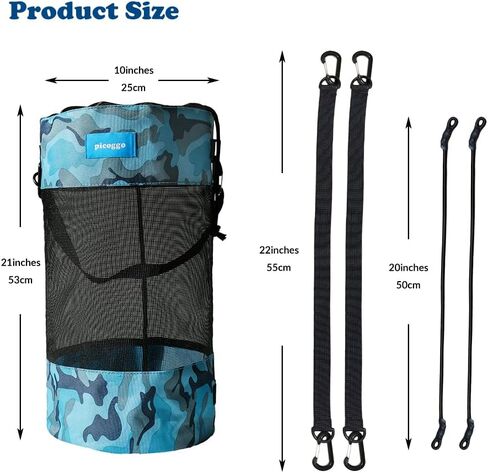 picoggo Boat Trash Bag Portable Outdoor Mesh Trash Can Reusable Leakproof for Boat, Kayak, Camping, Fishing, Sandbar or RV in Saudi Arabia
