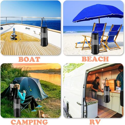 أكياس قمامة القوارب من Pecihiko، قوارب شبكية قابلة للطي وقابلة لإعادة الاستخدام، حاوية قمامة لتخزين القمامة، حاوية سلة المهملات مع إغلاق برباط للقوارب في الهواء الطلق، وصيد الأسماك، والتخييم in Kuwait