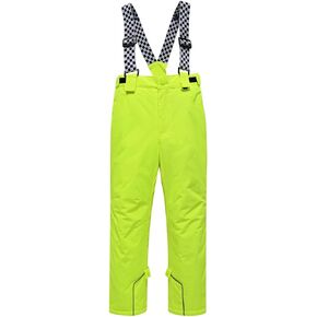 سروال ثلج للأولاد والبنات من HOUZONIY معزول مقاوم للماء، سروال تزلج مع حمالات قابلة للفصل للتزلج والتزلج على الجليد والشتاء in Kuwait